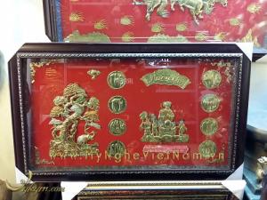Tranh mừng thọ Ông Bà Cha Mẹ, quà mừng thọ chúc thọ tranh đồng