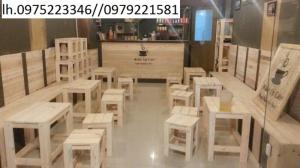 Bàn ghế gỗ mini để đâu đẹp đó