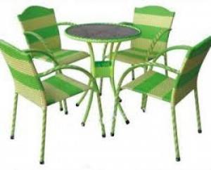 Bàn ghế cafe nhựa mây cao cấp giá rẻ