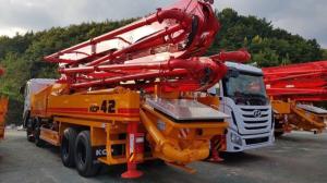 xe bơm bê tông KCP cần 28m-55m mới 100%