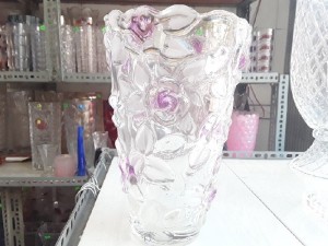 Bình hoa thủy tinh Elegant búp hoa hồng