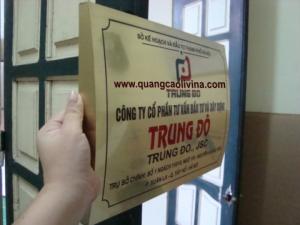 Nhận làm biển đồng mẫu công ty tại quận 7