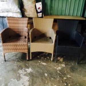 Ghế Diana nhựa giả mây kiểu dáng sang trọng