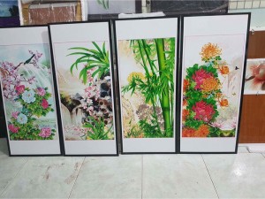 Tranh bộ 4 bức tứ quý DH2618A (kích thước 120x80cm)