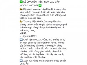 Kệ úp chén thanh lý