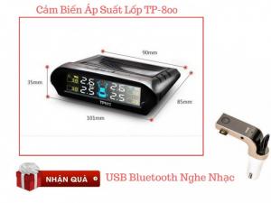 Cảm biến áp suất lốp TP-800 kiểm soát áp xuất lốp + Tặng Kèm USB Bluetooth - MSN181310