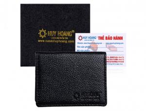 Ví đựng namcard da bò Huy Hoàng màu đen MH9102