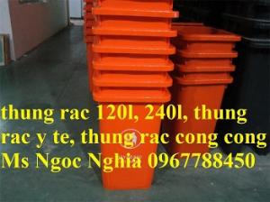 Bán thùng rác nhựa 120 lít xanh lá giá rẻ toàn quốc