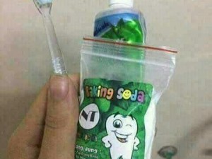 Basking soda trắng răng