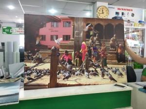In tranh nghệ thuật - chất liệu canvas, gia công đóng khung tranh theo yêu cầu