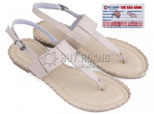 Giày sandal đế thấp màu kem MH7027