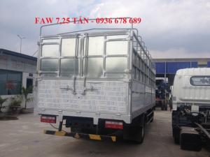 Bán xe faw 7,25 tấn thùng dài 6m3,máy khỏe cầu to,cabin Isuzu hiện đại