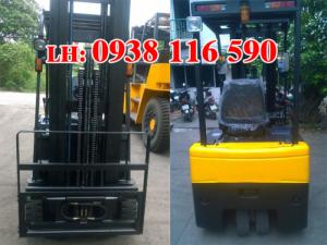 Thanh lý xe nâng điện 1.8 tấn, 3 bánh ngồi lái đời 2015 giá rẻ (hình thật)