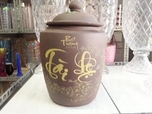 Chum gốm Tài Lộc Bát Tràng 2,5L