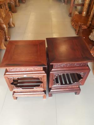 Đôn gỗ hương lồng đèn 60x38cm-DG002