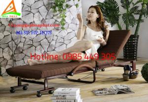 Giường gấp kiểu Hàn Quốc có bánh xe di chuyển hiện đại (HP-HQ75)