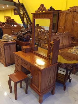 Bàn phấn mẫu đẹp gỗ bên