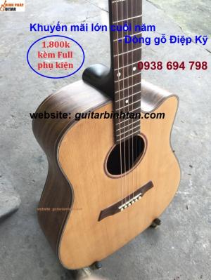 Khuyến mãi Guitar acoustic GỖ ĐIỆP KỸ giảm giá chỉ còn 1,800,000 VND