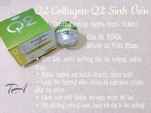 Q2 Collagen Dưỡng Trắng, Ngừa Mụn Thâm