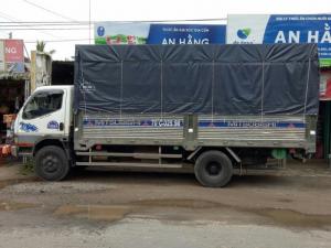 Xe tải cũ misubishi 4 tấn đời 2008 đóng thùng toàn bộ bằng inox