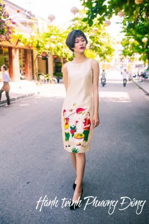 Đầm vẽ tay nghệ thuật