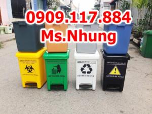 Thùng rác y tế đạp chân 15 lít thùng rác y tế tphcm