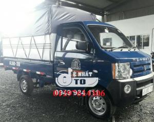 Xe tải dong ben thùng mui bạt 810kg