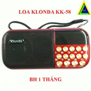 Máy nghe nhạc đa năng USB, thẻ nhớ, đài FM Klonda KK-58