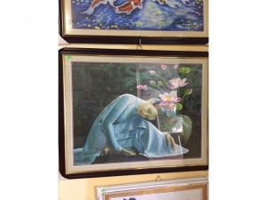 Bán tranh sơn dầu phòng ngủ cô gái