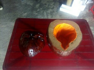 Vỏ bình trà bằng trái dừa
