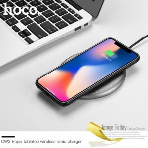 Sạc Không Dây HOCO CW3 hỗ trợ sạc nhanh Chuẩn Qi - MSN181312