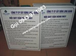 Biển nội quy giá rẻ tại quận 4