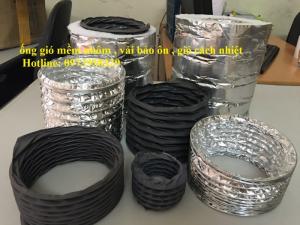 ống gió mềm nhôm bảo ôn , ống gió cách âm , cách nhiệt , ống gió mềm hàng quốc