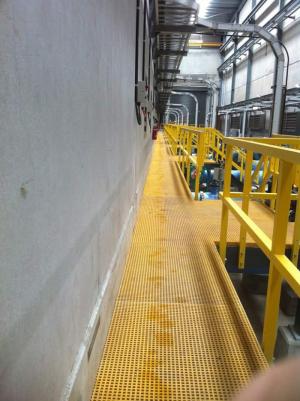 Sàn sợi thủy tinh frp grating cách điện chống cháy, kháng hóa chất