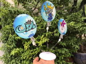 sản xuất wobbler, wobbler để bàn 3 nhánh, wobbler quảng cáo 3 nhánh