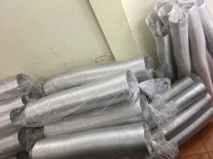 Ống Nhôm Mềm (ống dẫn khí nóng linh hoạt bằng nhôm) - hàng nhập khẩu 100% D400,... D150, D100, D120, D80