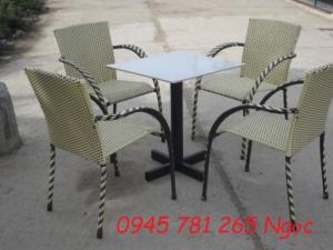 Cơ sở thu mua , sữa chữa bàn ghế cafe mây nhựa