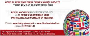 Dịch Vụ Dịch Thuật Nhanh