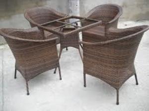 Bàn ghế cafe nhựa mây nhật sang trọng