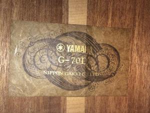 Guitar Classic Yamaha G-70D made in Japan .