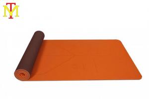 thảm yoga định tuyến màu cam
