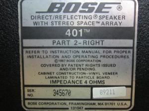 Loa Bose 401 (Made In Usa)