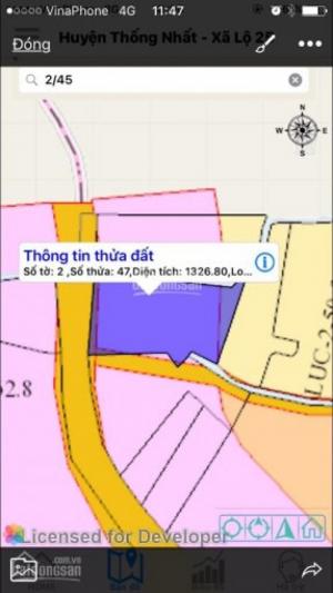 Cần bán gấp đất 2 mặt tiền đường nhựa xã Lộ 25, Thống Nhất, Đồng Nai, liên hệ ngay