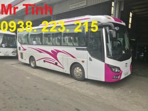 Giá xe 29 chỗ bầu hơi thaco tb85 mới nhất, nội thất màu xe thaco tb85 w200 mới