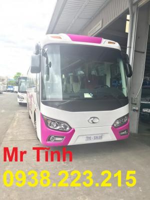 Giá xe 29 chỗ bầu hơi thaco tb85 mới nhất, nội thất màu xe thaco tb85 w200 mới