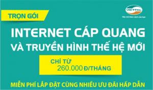 Lắp Wifi Cáp Quang + Truyền Hình Số Viettel