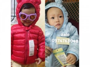 Áo phao lông vũ siêu nhẹ cho bé 9m-5y