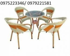 bàn ghế mây nhựa được thiết kế bởi Công Ty Nội thất Hàng chất lượng cao giá cực rẻ