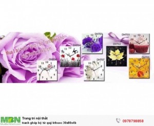 Tranh ghép bộ tứ quý KT 30x80x4B