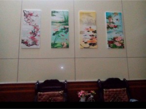 Tranh ghép bộ tứ quý KT 30x80x4B